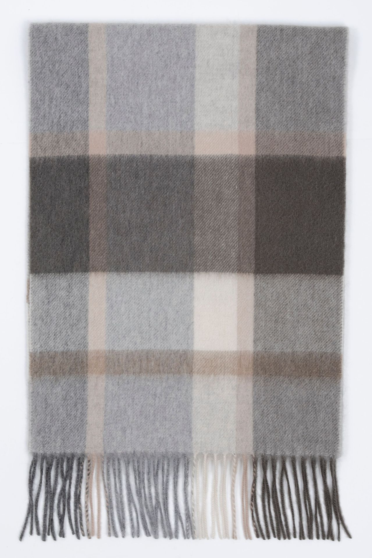 Mongolia interior puro cachemir lana de lana teñida en hilo a cuadros ondas de agua otoño e invierno bufanda para hombres y mujeres