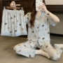 短袖条纹夏季小清新家居服