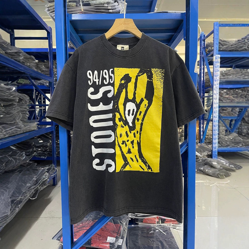 The Rolling Stones American Retro Vtg High Street Heavyweight Short-Sleeved T-Shirt for Men and Women Trendy The Rolling Stones American Retro Vtg High Street Heavyweight Short-Sleeved T-Shirt for Men and Women Trendy