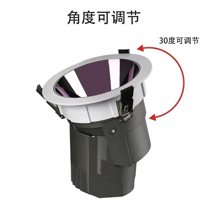 大瓦数埋め込み式スポットライト防眩光商用ホテルロビー50W60W80W100WLED天井灯調光|undefined
