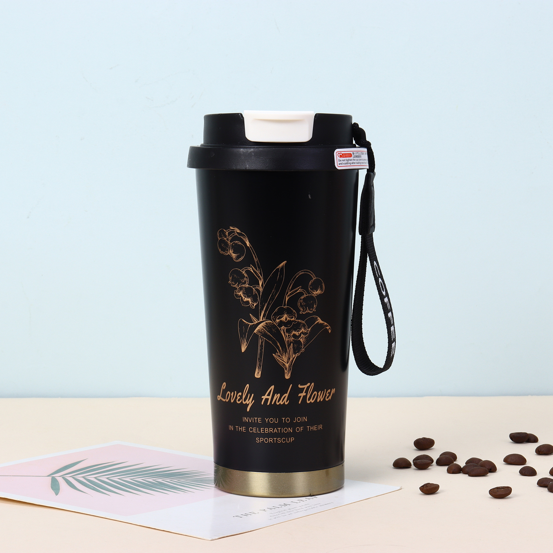 Edelstahl Thermobecher Maiglöckchen Design Für Damen_voghion.com