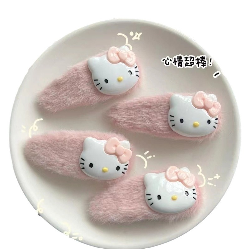 秋冬のぬいぐるみkt猫のヘアピン|undefined