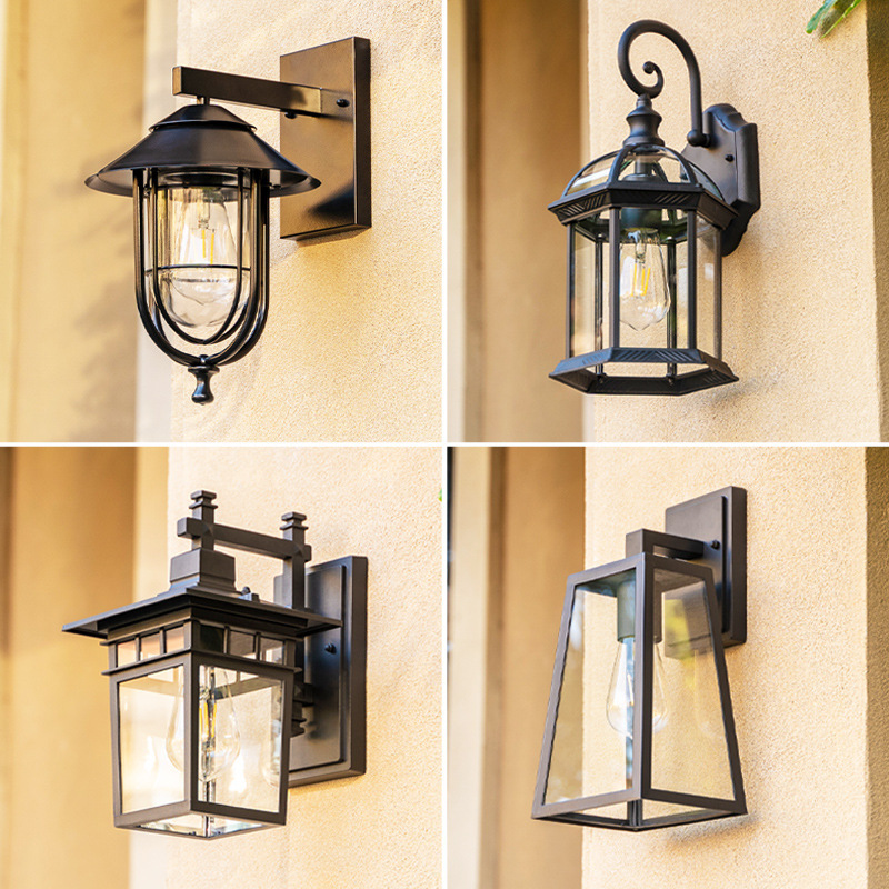 Outdoor Waterproof Wall Lamp for Exterior and Interior Use, European-Style Villa Corridor Courtyard Lamp, Exterior Wall Garden Simple Balcony Door