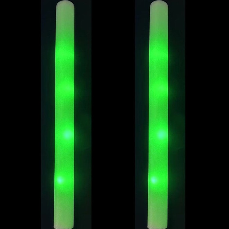 スポンジ蛍光スティックコンサートカラフルな発光スティックフラッシュスティックイベント雰囲気バー小道具バブル発光スティック|undefined