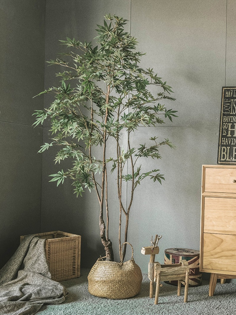 仿真绿植琴叶榕大型北欧盆栽尤加利树室内客厅落地旅人蕉仿生植物