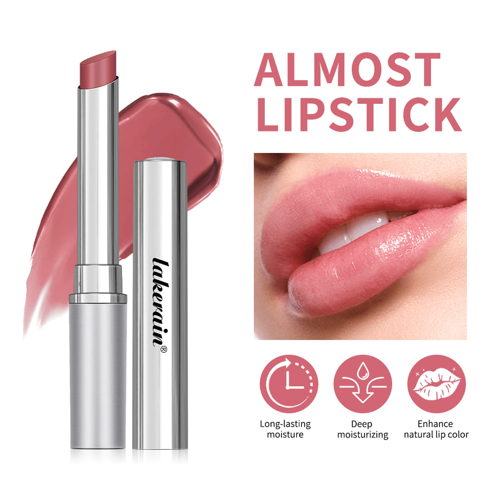 Трансграничная пудра Lakerain, медовая помада, сухие губы, увлажняющая тонированная помада, глазурь для губ, блеск для губ