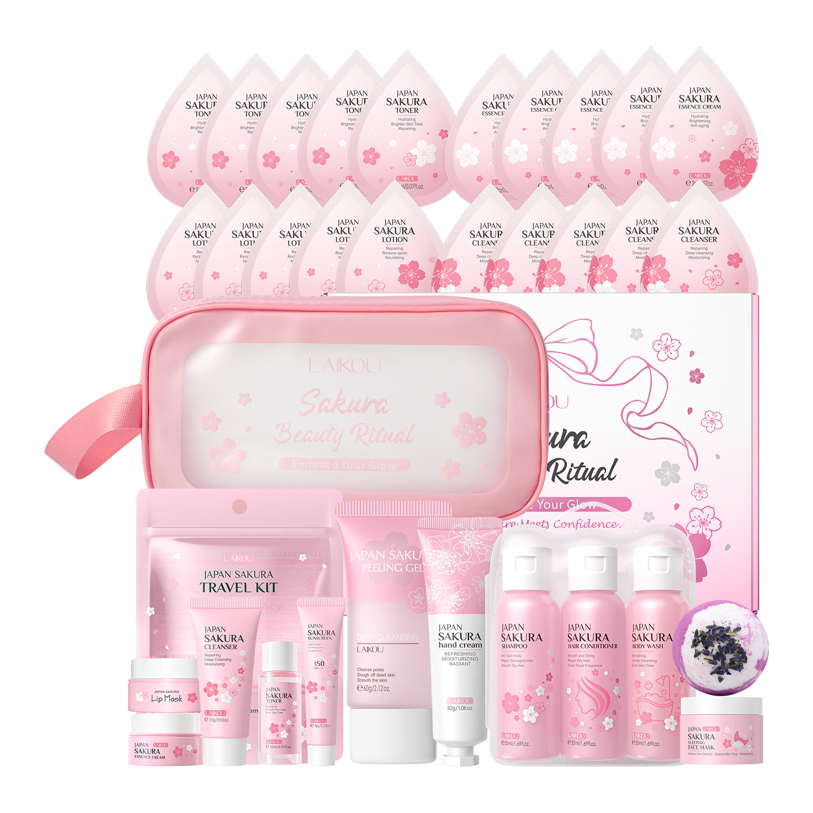 Set de Leche de Caracol Sakura LAIKOU Transfronterizo, Combinación de Sets Variados, Combinación Libre, Disponible en Fábrica. image 38