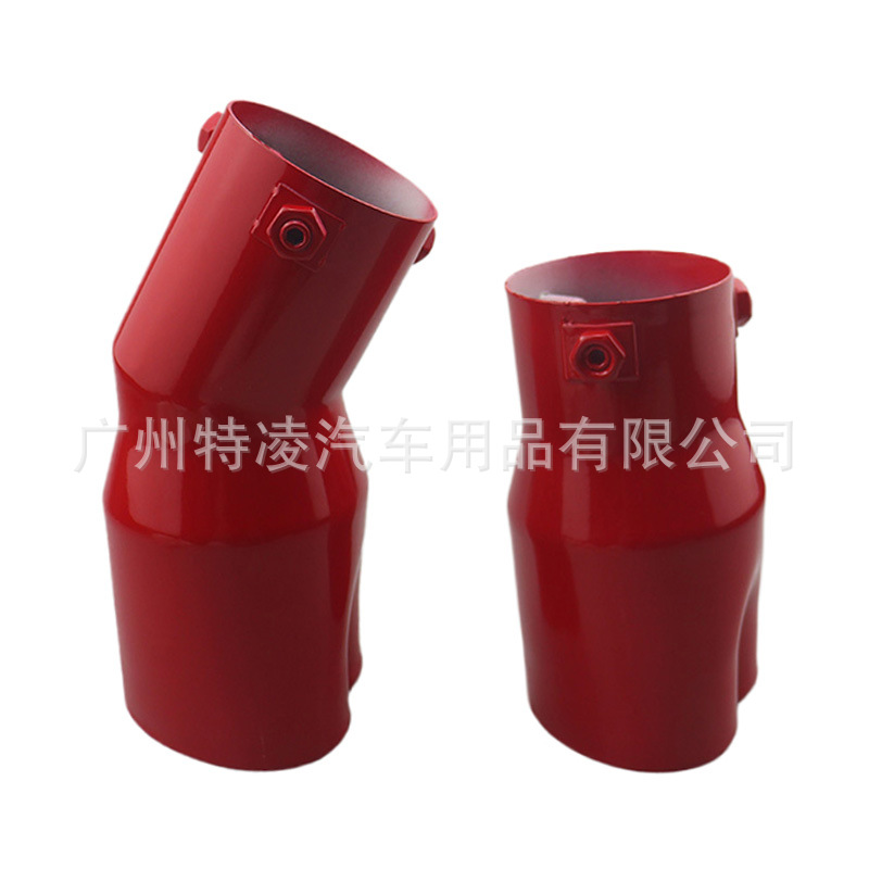63mm car tail throat single out heart-shaped style exhaust nozzle stainless steel rear air nozzle muffler tail pipe tail throat