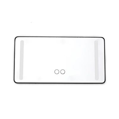 Sun visor rearview mirror, car makeup mirror led - black-lights-on-both-sides-plug-in-type