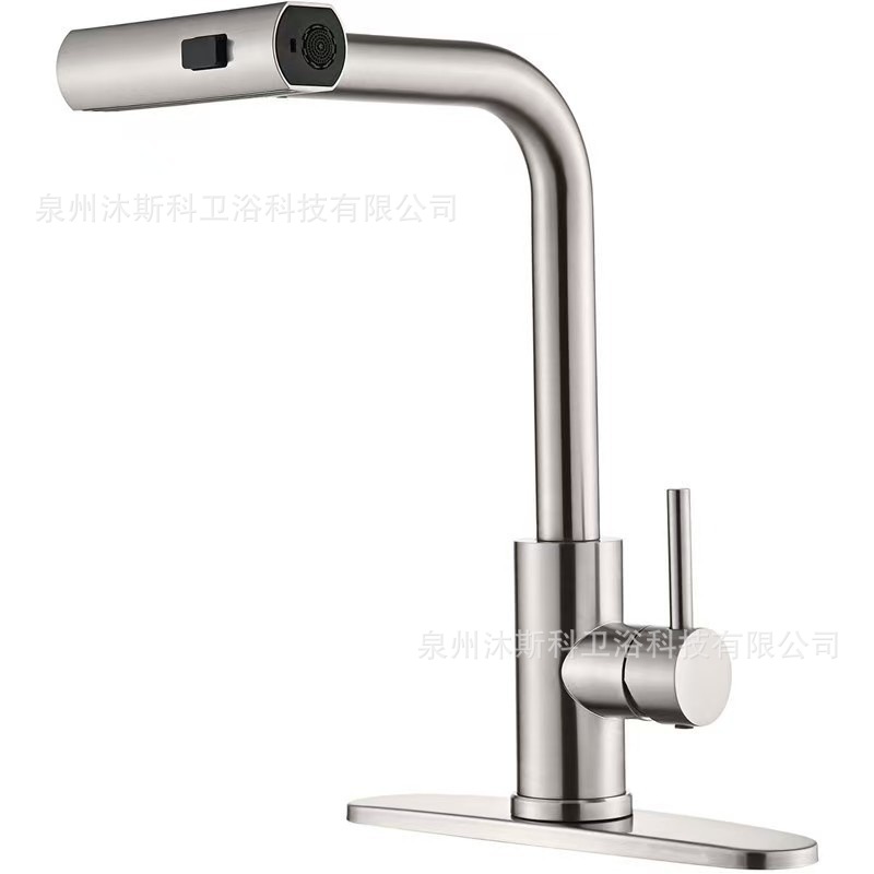 Cross-border 304 acero inoxidable extracción grifo de cocina lavavajillas domésticas frías y calientes lavavajillas lavavajillas grifo de lluvia volante