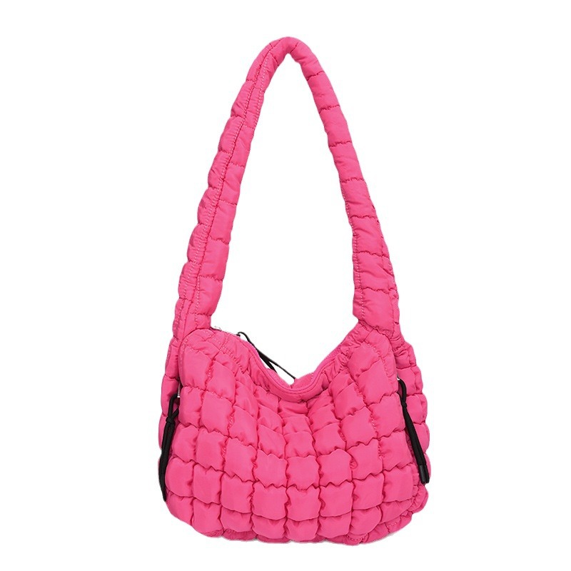 Pleated Shoulder Bag For Women Large Capacity Bubble Cloud Bag_voghion.com