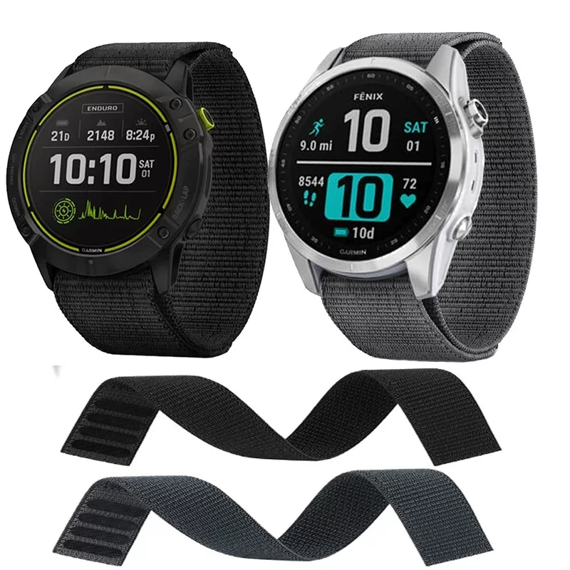Совместимо с ремешком Jiaming Garmin Enduro Ultrafit 26 мм вязаный заменяемый ремешок 22 мм