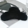 TCB946-Rabbit Fur-Black