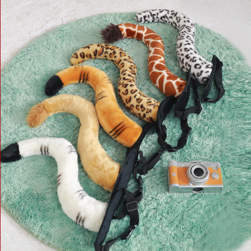 Zoo tiger tail plush paw dinosaur leopard doll Lion doll deer children's toy performance props
