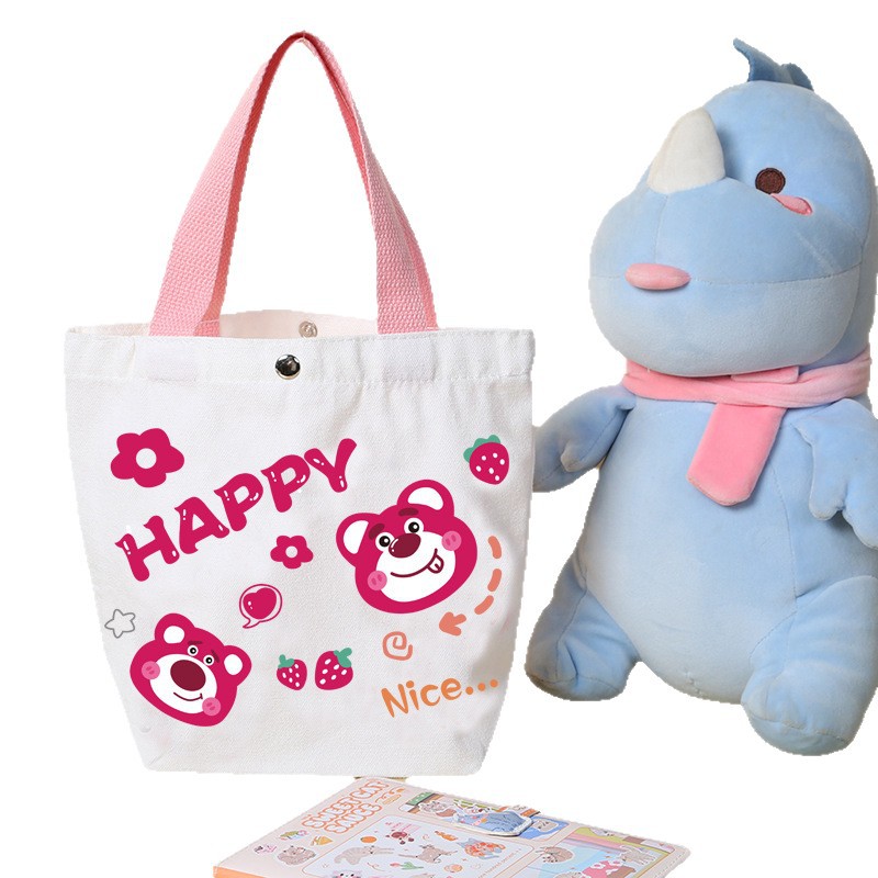 Bolso de lona de recuerdo para niños Bolso de regalo de cumpleaños para niños de escuela primaria Bolso de regalo de regalo de jardín de infantes