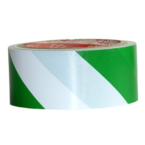 亿鳞彩色PVC安全警示带黑黄斑马分界隔离线地板标识黄黑警戒胶带