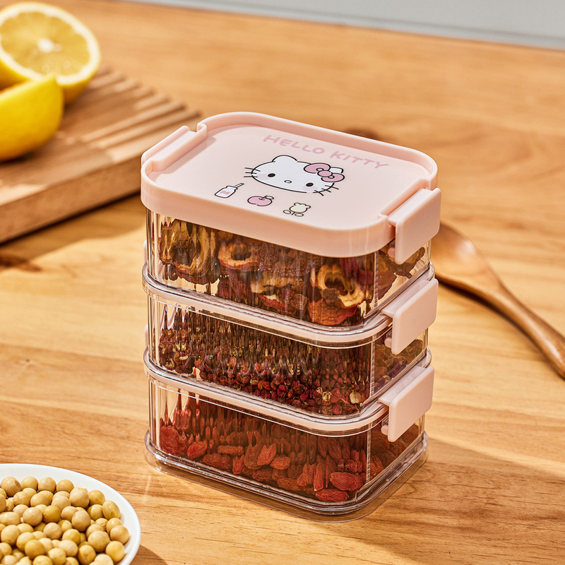 サンリオ正規認定 クロミ分割 KT猫 シナモンドッグ パック 鮮度保持ボックス ペット密封スパイス缶|undefined