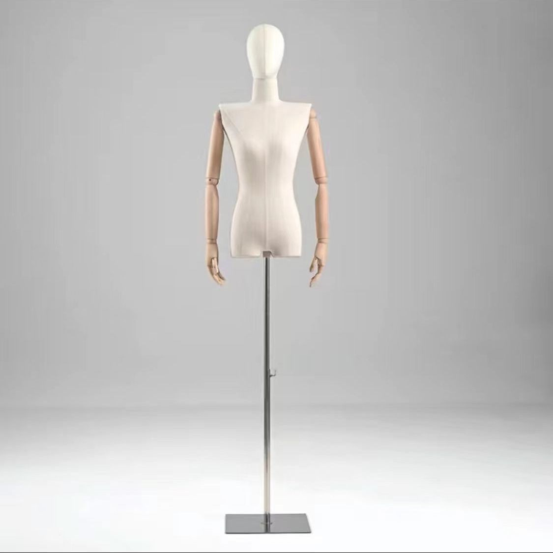 Modelo de busto femenino accesorios hombros planos estante de ropa de estilo coreano estante de ventana maniquí estante de exhibición de cuerpo humano