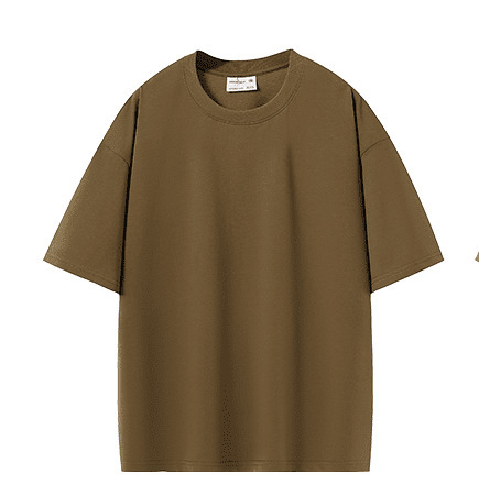 夏 280 グラムヘビーウェイトピュアコットンオフショルダールーズトレンディな半袖 Tシャツ男性と女性の若者の作業服広告シャツ Tシャツ|undefined