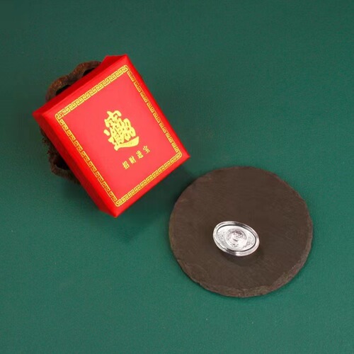 999 pure silver 1 gram yuanbao acrylic five blessings come to the door gift box for employee benefits gifts 