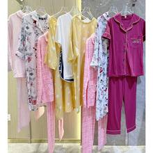 红豆品牌撤柜家居服25夏高端情侣居家服实体直播品牌批发尾货外贸