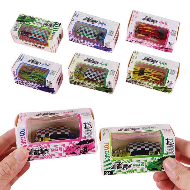 Coche de hojalata para niños, puesto de juguetes para niños, puesto de regalo, modelo de coche, caja a granel, Douyin al por mayor