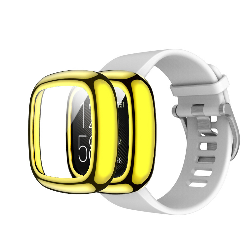 Fitbit Versa3 Protective Case Electroplated Tpu All-Inclusive Case Suitable for Versa3/Sense Protective Case Fitbit Versa3 Protective Case Electroplated Tpu All-Inclusive Case Suitable for Versa3/Sense Protective Case