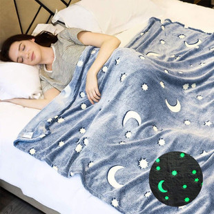 Светящееся детское фланелевое коралловое одеяло для младенцев для сна, зимний диван, оптовые продажи