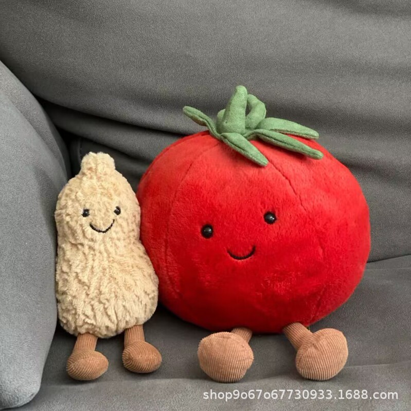 Good Persimmon Peanut Doll Tomato Tomato Plush Toy Children's New Year Gift Wedding Interactive Doll Machine Wholesale