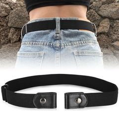 No-punch lazy belt, simple invisible belt for men and women, student belt, buckle-free elastic elastic jeans belt
