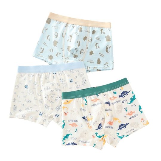 Boys' underwear cotton children's boxers 40 cotton cartoon boys boxers small, medium and large children's underwear generation