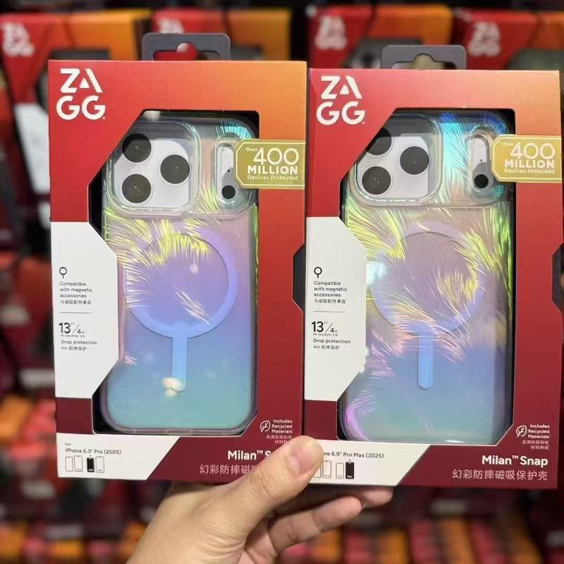 zagg适用于iphone17promax凤羽幻彩防摔 磁吸手机壳17Pro|undefined