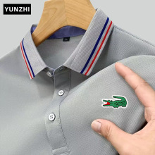 2025跨境外贸亚马逊新款男女翻领polo衫刺绣logo时尚短袖上衣