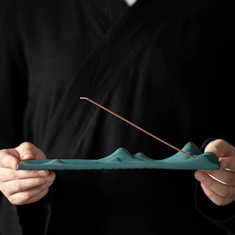 Qianli Jiangshan Line курильницы для благовоний украшения для вставки керамическая креативная чайная церемония для антикварных курильниц с откидной спинкой бытовые горелки из сандалового дерева