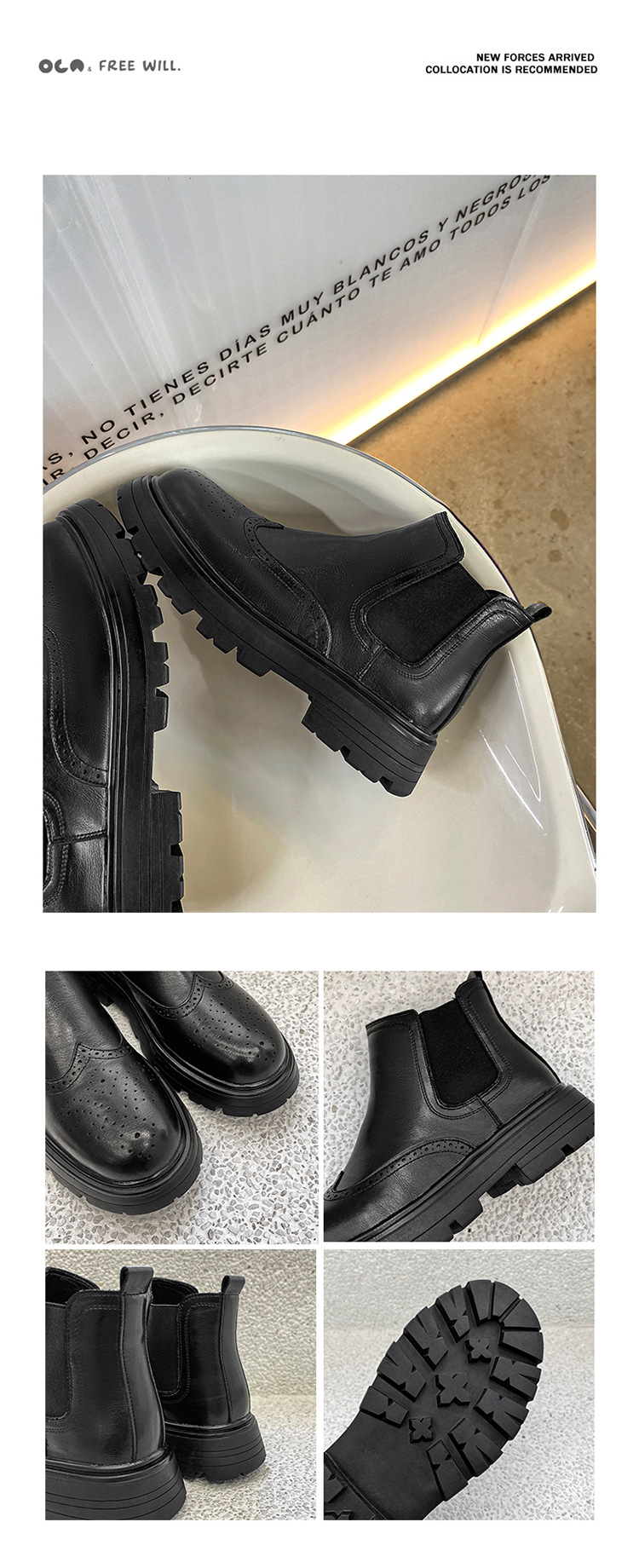 Men's Chukka Boots Leather Versatile British Style Martin Boots_voghion.com