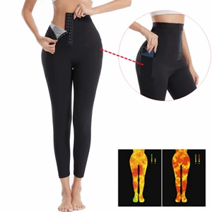 Slimming Body Shaper Sweatpants with Pocket and Compression Layer