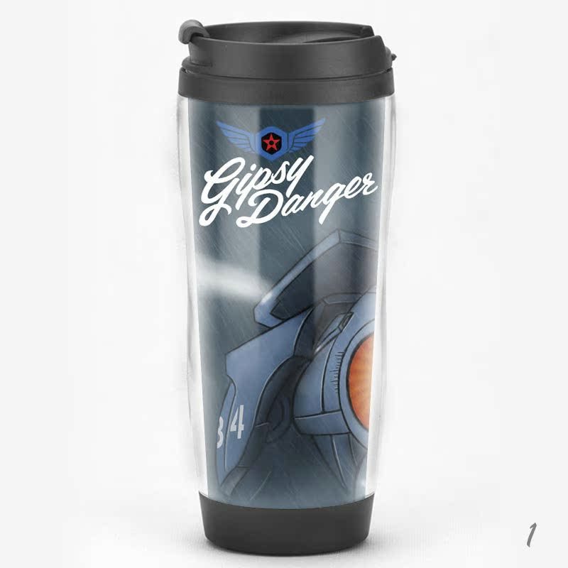 Pacific Rim 2 película de ciencia ficción perímetro peligroso vagabundo gitanos peligro regalo de regalo taza de agua