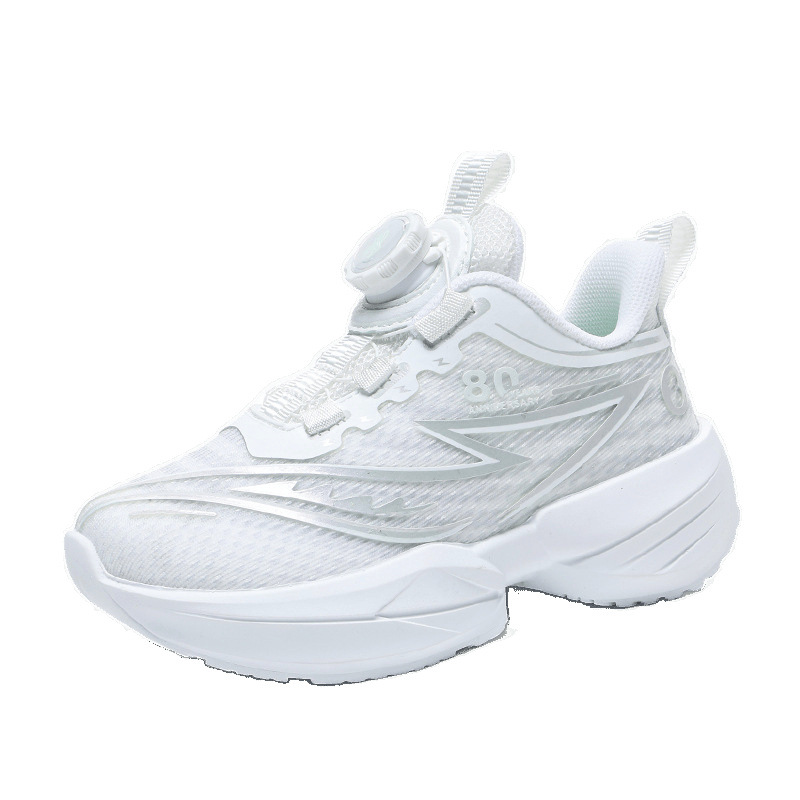 Chitu 8pro zapatos para niños con botones giratorios, zapatos para correr antideslizantes de rebote con amortiguación ligera, zapatos deportivos de prueba física para estudiantes masculinos y femeninos