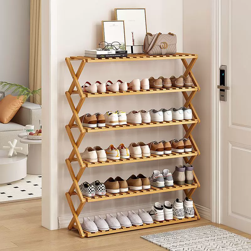 新款高颜值免安装简易鞋架子室内多层小窄家用门口可折叠鞋柜收纳