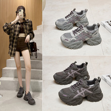 2025秋冬新款老爹鞋女学生运动鞋网红休闲女鞋百搭厚底内增高老爹