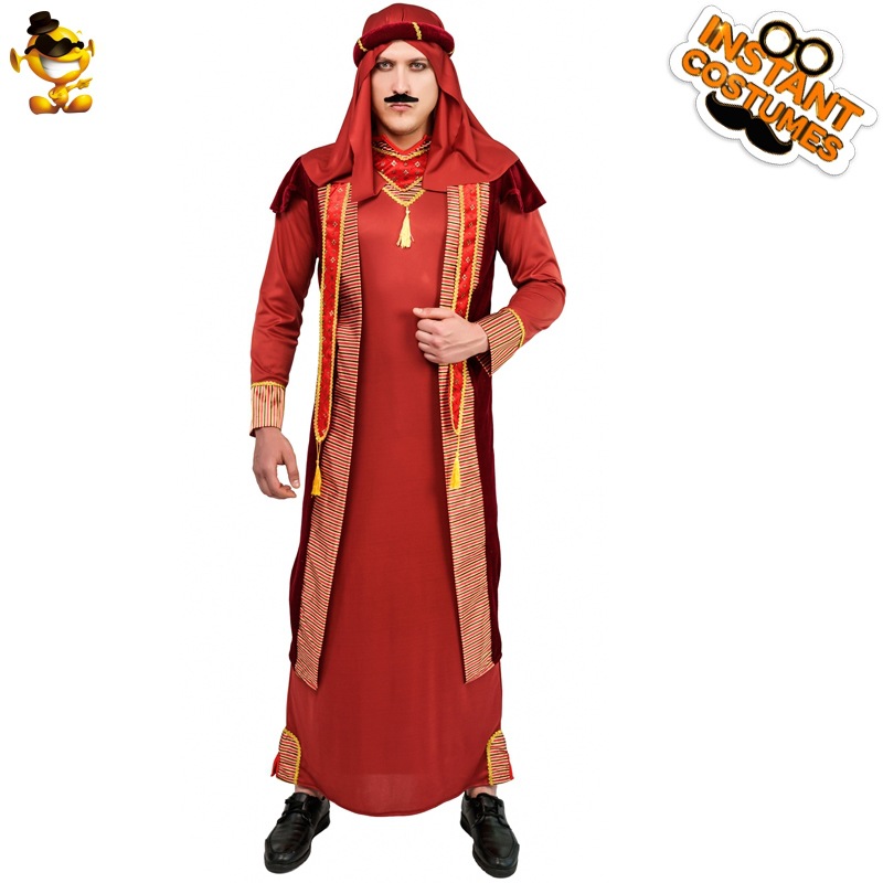 Los hombres adultos de Halloween mayores árabe traje grande Dubai jefe etapa rendimiento traje
