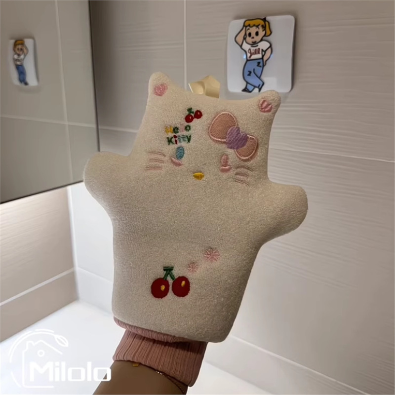ハローキティ バスタオル 浴室用 ガールズハート バス用品 子供用バスタオル 肌を傷つけない ベビースペシャル|undefined