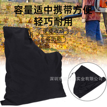 跨境工厂直供可订logo牛津布黑色 户外树叶机真空袋 吹叶机收纳袋