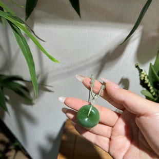 Jin Yutang Hetian Jade Pendant Ice Bottom Cat's Eye Smart and Delicate One Eye Ten Thousand Years of Xinjiang Authoritative Identification Straight Hair