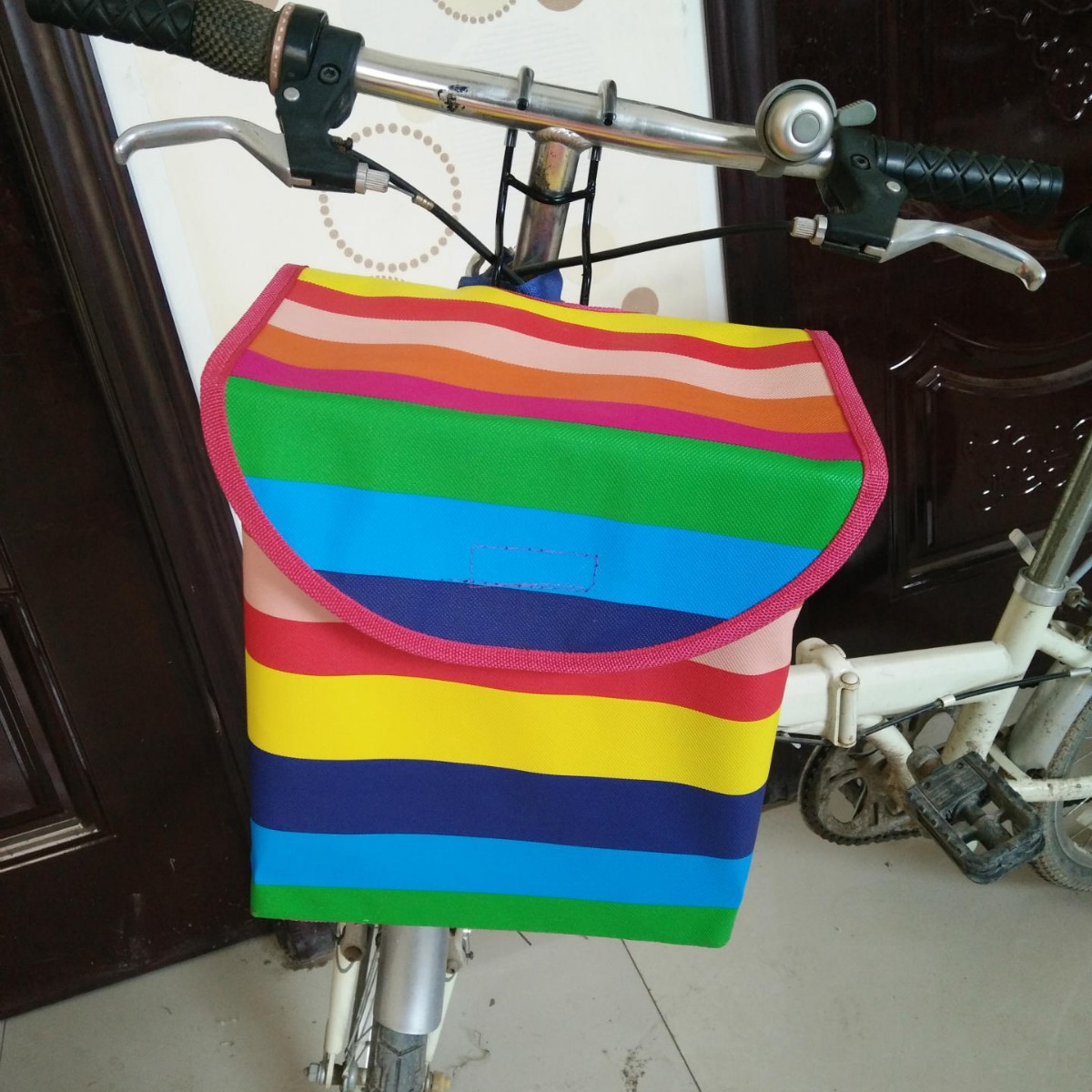 Bicycle Bag, Bike Basket, Mountain Bike Fabric Basket, Electric Bike Front Basket, Foldable Bike Basket, Bicycle Hanging Basket