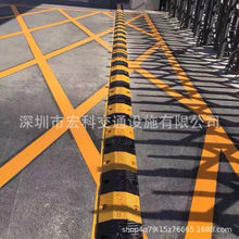 深圳工廠批發道路交通橡膠減速帶緩沖帶小區地下路口通用