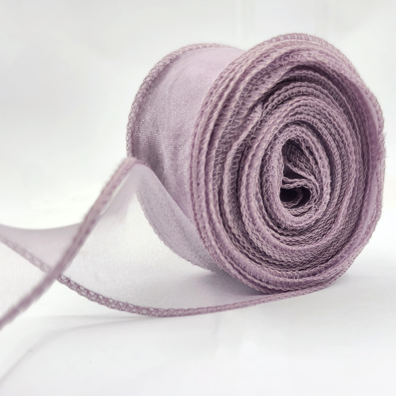 Kit de material para ramos de hilo de cola de pez de 4 cm con lazo de cinta de hilo ondulado, accesorio para el cabello con horquilla DIY, cinta decorativa, empaque simple.