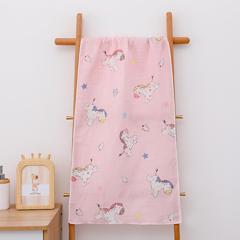 Pure cotton gauze towel 47*100 adult sports towel wholesale gym yoga towel children double gauze