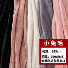 厂家直销现货500克小兔毛仿兔绒服装鞋材绒布抱枕靠垫宠物窝面料