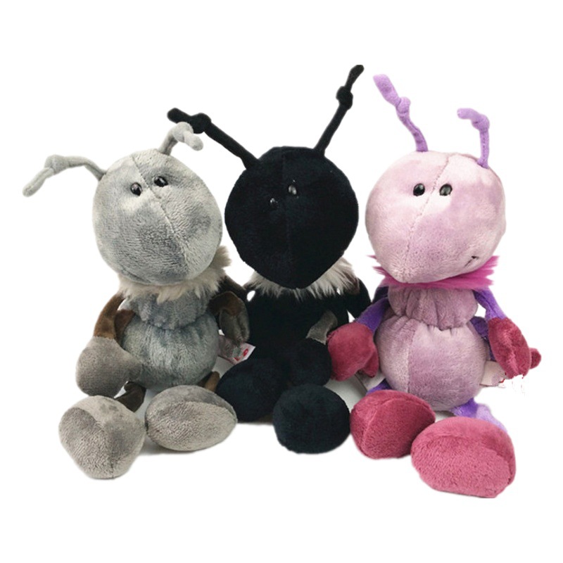 Linda simulación colorido hormiga juguete de peluche muñeca pequeña garra máquina muñeca del Día los Niños regalo fábrica al por mayor